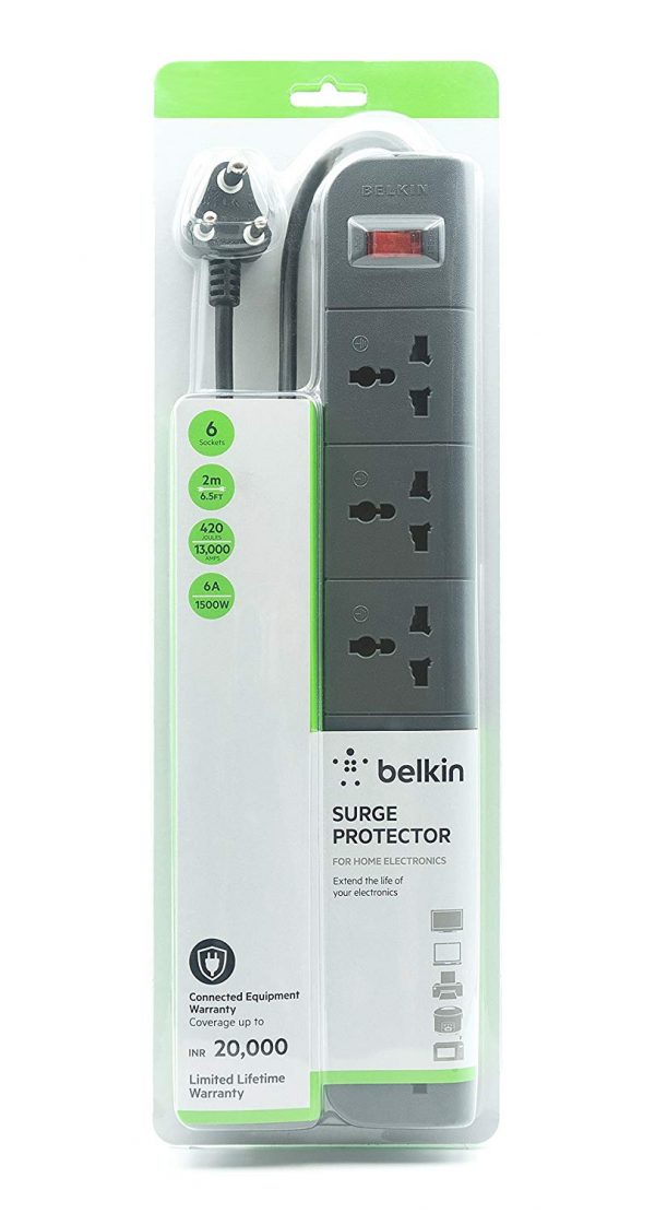 Belkin Surge Protector 6 Sockets